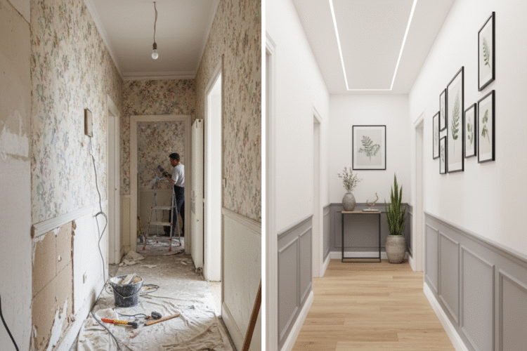 Rénovation de couloir : transformer un espace de passage