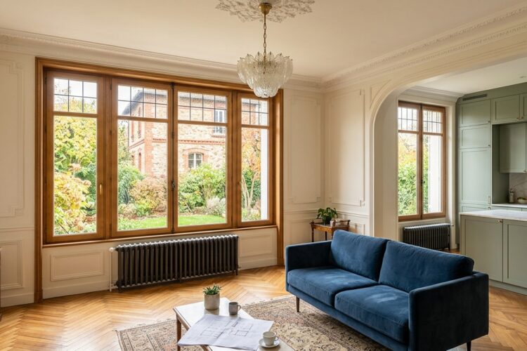 Maison en meulière au Perreux-sur-Marne : rénovation intérieure et cachet d’origine